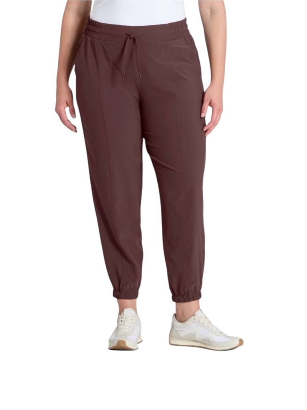 All In Motion Mid Rise Ankle Length Jogger Sz M Brown NWT